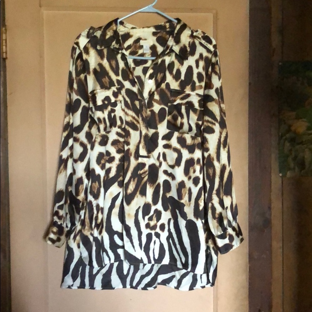 Chico’s animal print sleep shirt
